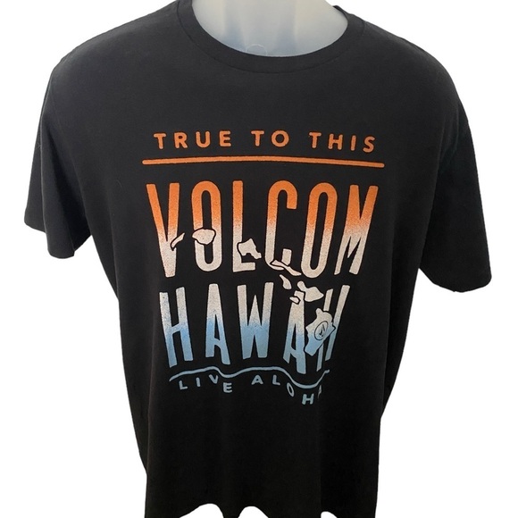 VOLCOM Stone “Live Aloha Hawaii” Skate Tee Shirt Men L Large Modern Fit - Picture 1 of 5